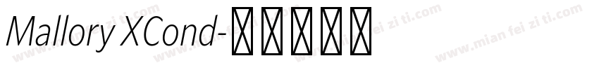 Mallory XCond字体转换